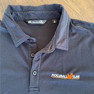 Travis Mathew Polo Shirt Adult Extra Large Black Short Sleeve Pickelball